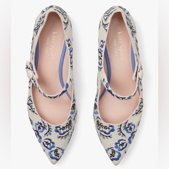 NIB Kate Spade Par Picnic Floral flats - Picture 2 of 6